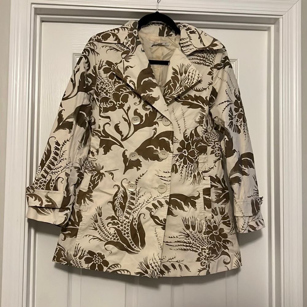 CAbi  Floral Jacket size Small